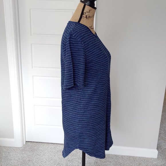 🛍️ BUNDLE ONLY | Pac Sun longer length blue stripe tunic Small - Picture 3 of 12